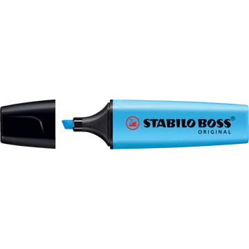 Szövegkiemelő 2-5mm, vágott hegyű, STABILO Boss original kék