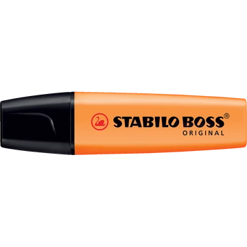 Szövegkiemelő 2-5mm, vágott hegyű, STABILO Boss original narancs