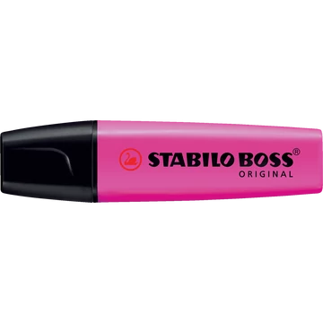 Szövegkiemelő 2-5mm, vágott hegyű, STABILO Boss original pink