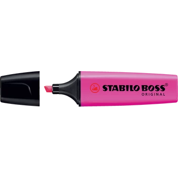 Szövegkiemelő 2-5mm, vágott hegyű, STABILO Boss original pink