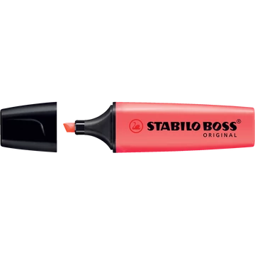Szövegkiemelő 2-5mm, vágott hegyű, STABILO Boss original piros