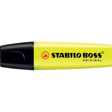 Szövegkiemelő 2-5mm, vágott hegyű, STABILO Boss original sárga