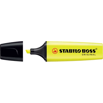 Szövegkiemelő 2-5mm, vágott hegyű, STABILO Boss original sárga