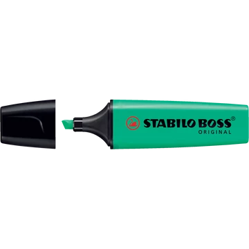 Szövegkiemelő 2-5mm, vágott hegyű, STABILO Boss original türkiz