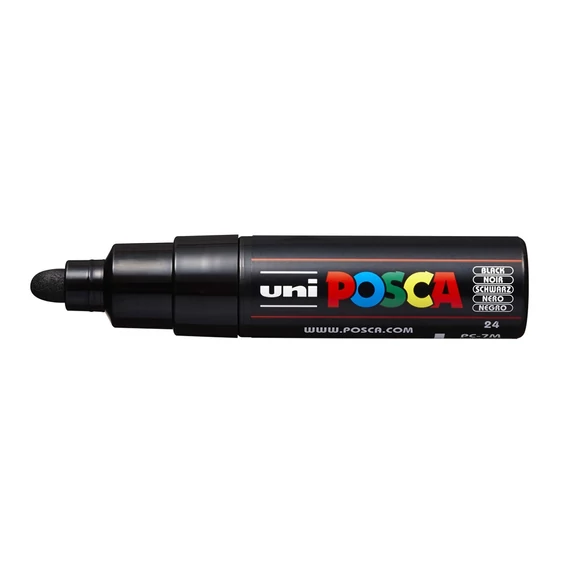 Dekormarker 4,5-5,5mm, Uni Posca PC-7M fekete