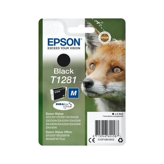 Epson T1281 tintapatron black ORIGINAL