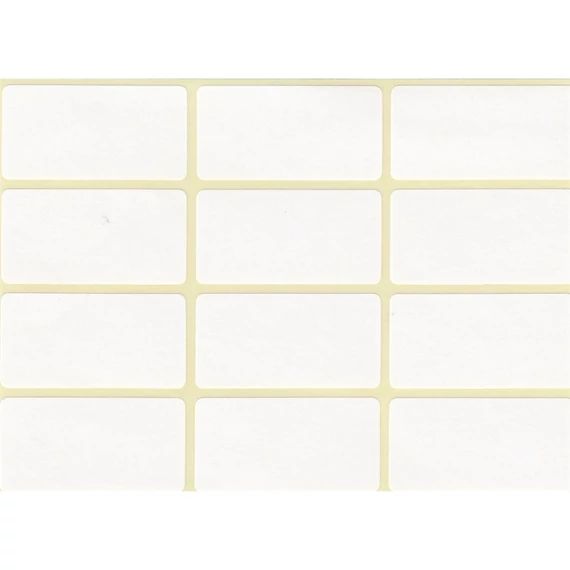 Etikett címke, 20x38mm, 5 lap, 12 címke/lap