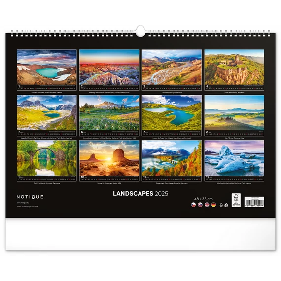 Falinaptár képes  480×330mm Landscapes  Realsystem 2026.