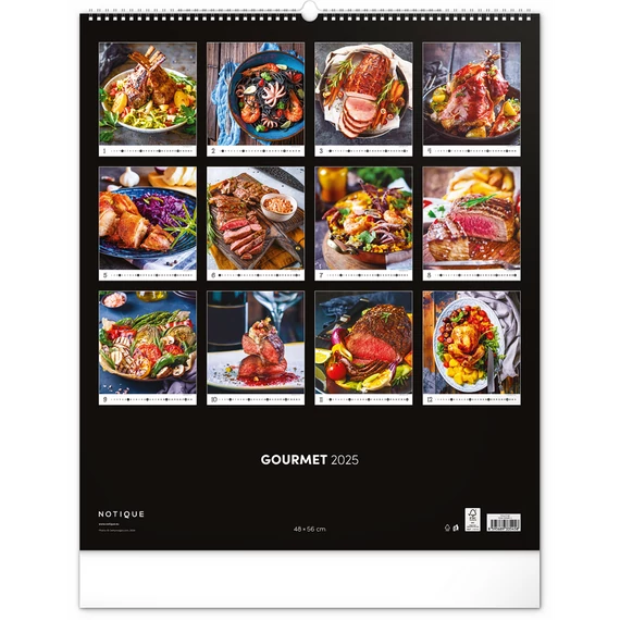 Falinaptár képes  480×560mm Gourmet  Realsystem 2026.