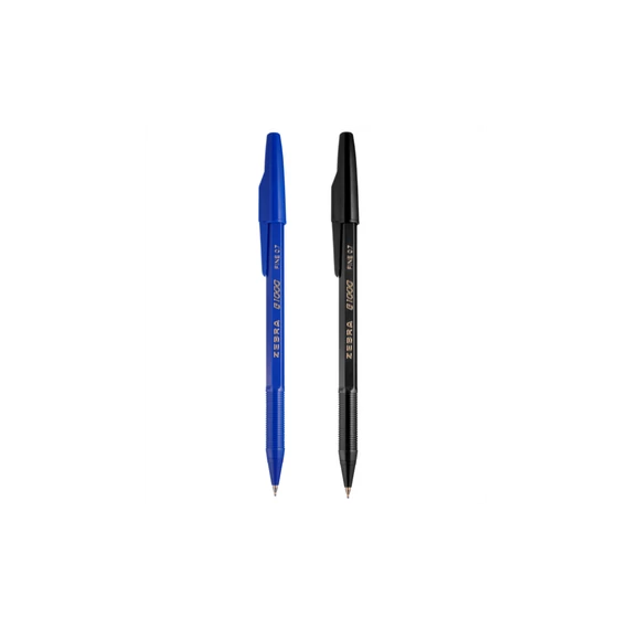 Golyóstoll 0,7mm, kupakos, kék B1000 Zebra, írásszín kék
