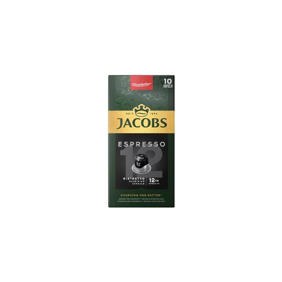 Kávékapszula, Nespresso kompatibilis Jacobs Espresso 12 Ristretto 10db/doboz