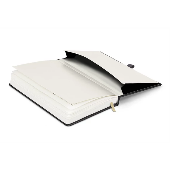 Keménytáblás notesz vonalas krémszínű lapokkal leszorító gumiszalaggal Gray 130x210mm, Presco