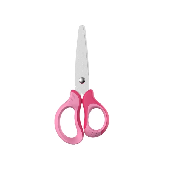 Olló 13 cm tompa fejű 20 db/display Keyroad Soft Grip vegyes színek
