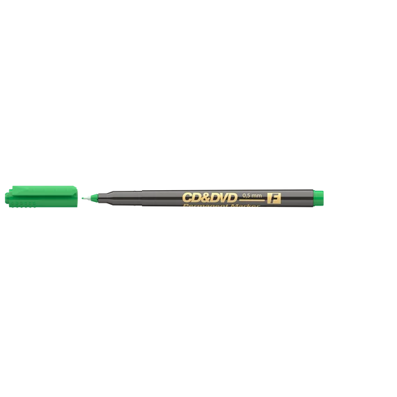 Alkoholos marker 0,5mm, CD/DVD F Ico, zöld
