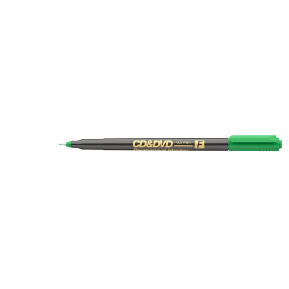 Alkoholos marker 0,5mm, CD/DVD F Ico, zöld