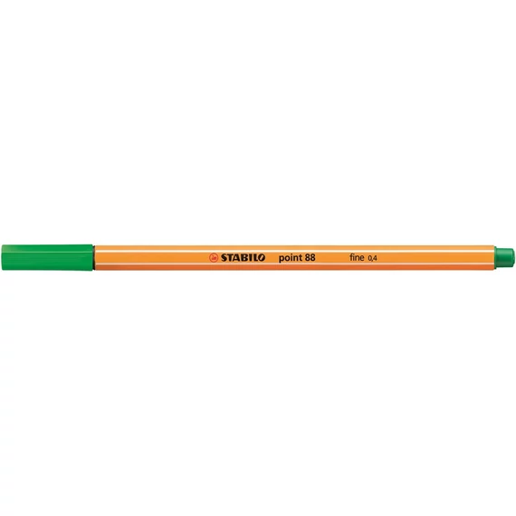 Rostirón, tűfilc 0,4mm, STABILO Point 88 zöld