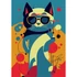 Határidőnapló Colors A5 heti, fehér lapokkal Astro Cat Dayliner 2026.