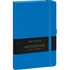 Keménytáblás notesz pontozott vonalozással krémszínű lapokkal leszorító gumiszalaggal Blue 130x210mm, Presco