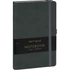 Keménytáblás notesz pontozott vonalozással krémszínű lapokkal leszorító gumiszalaggal Gray 130x210mm, Presco