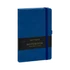 Keménytáblás notesz vonalas krémszínű lapokkal leszorító gumiszalaggal Dark blue 130x210mm, Presco