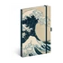Keménytáblás notesz krémszínű lapokkal leszorító gumiszalaggal Bouquet 130x210mm, Presco