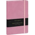Keménytáblás notesz vonalas krémszínű lapokkal leszorító gumiszalaggal Pink 130x210mm, Presco