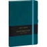 Keménytáblás notesz vonalas krémszínű lapokkal leszorító gumiszalaggal Teal 130x210mm, Presco
